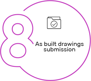 As built drawings submission